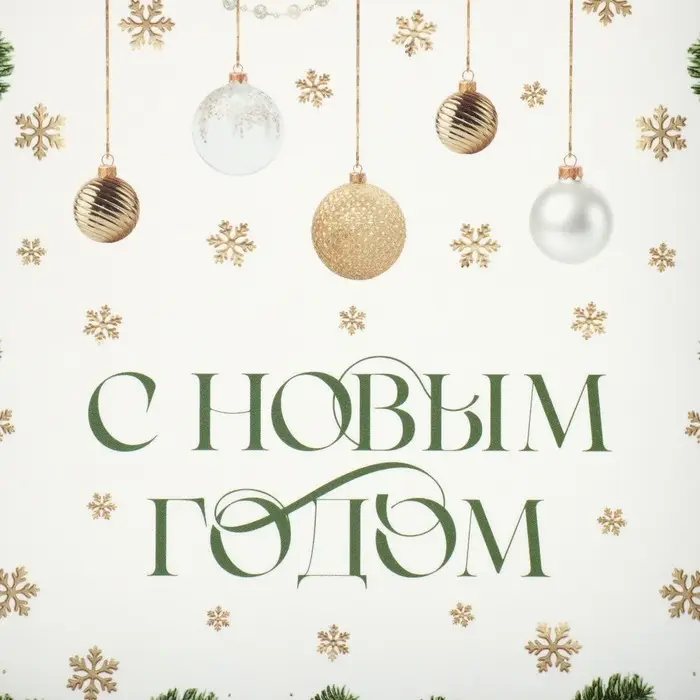 Коробка для макарун «С Новым годом», веточки, 12 х 12 х 3.5 см Коробка для макарун «С Новым годом», веточки, 12 х 12 х 3.5 см