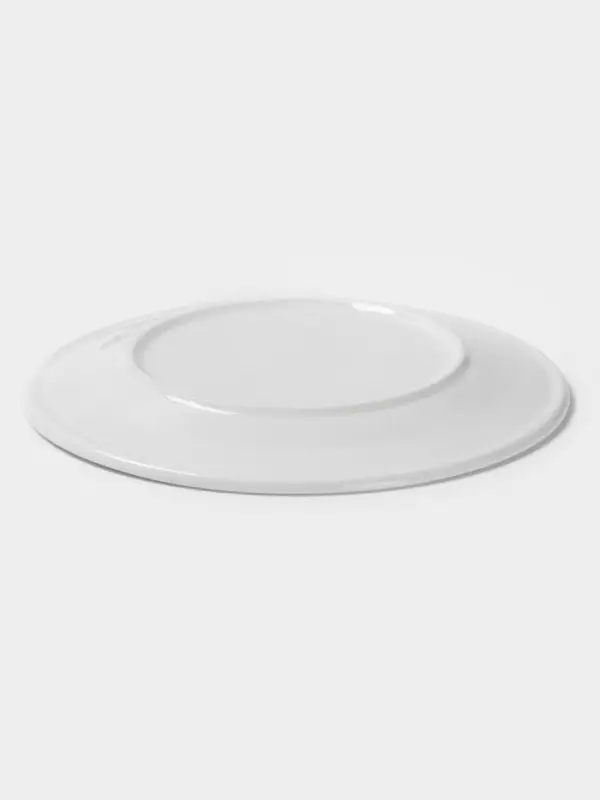 Тарелка Hanna Kn&ouml;vell, d=20 см, с бортом, фарфор, белая