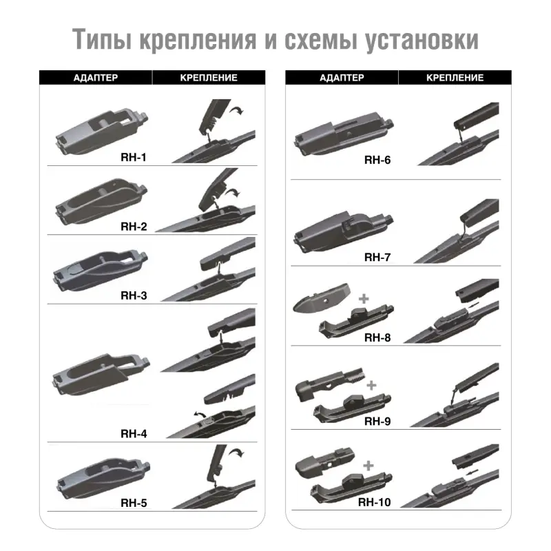 Щетка стеклоочистителя задняя AVS Rare Line (10 в 1) RL-09 (23 см)