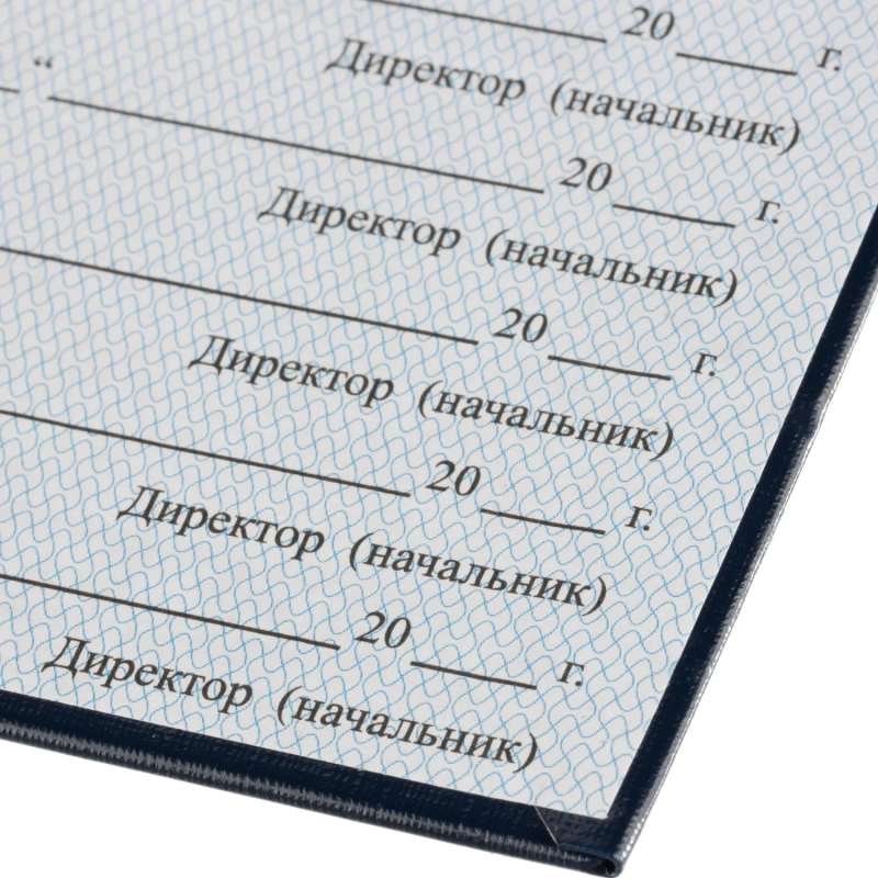 Бланк Билет учащегося 9,5см х 6,5см, твердая обложка, бумвинил, синий