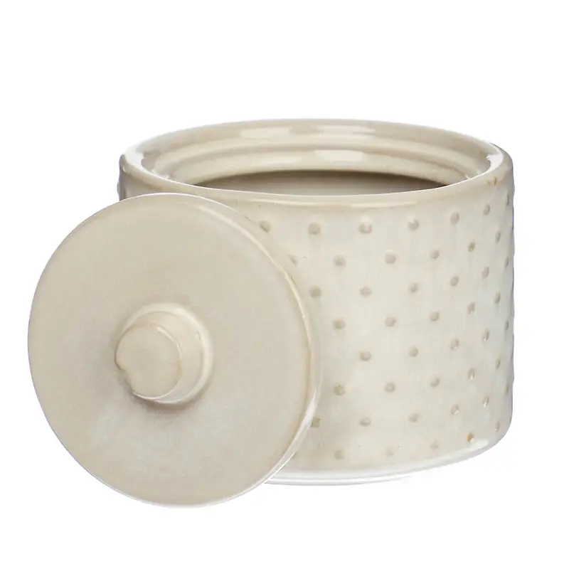 VETTA Емкость для ватных дисков и палочек "Point", керамика