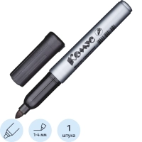 Маркер перманентный КОМУС PY2304 черный 1-4мм круглый наконечник