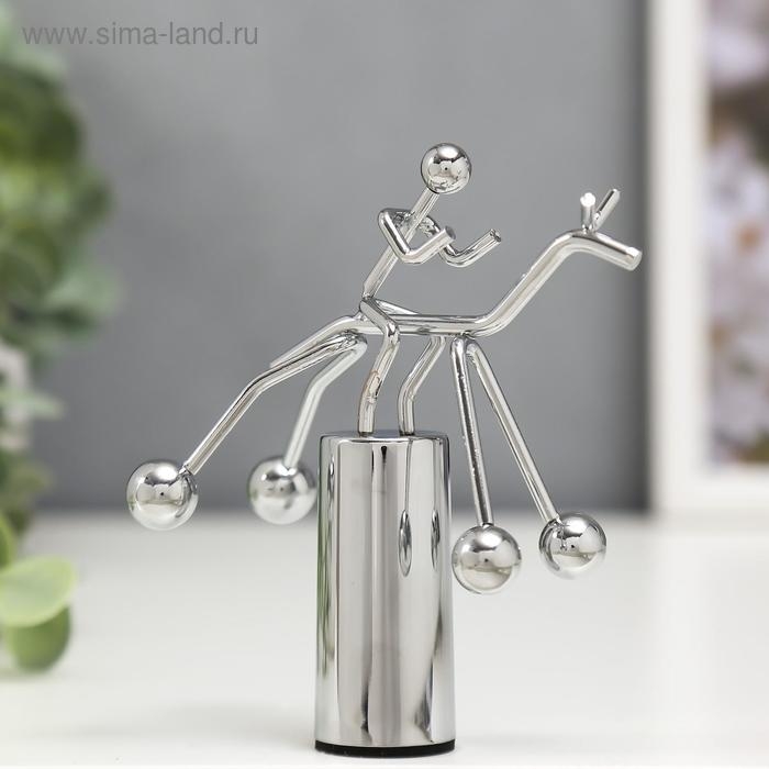 Маятник металл Маятник металл "Человечек на коне" 11,5х9,5х5 см