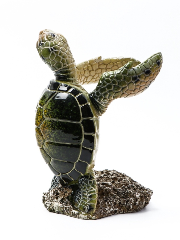Подставка для бутылки  Подставка для бутылки "Черепаха" зеленая, 12х11х19см