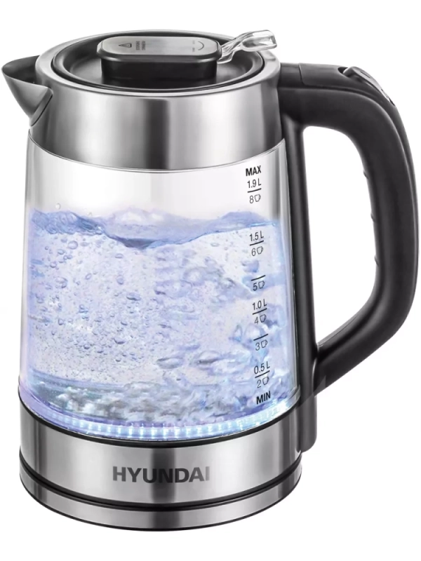Чайник HYK-G4015 1,7л 2200Вт черный (стекло)
