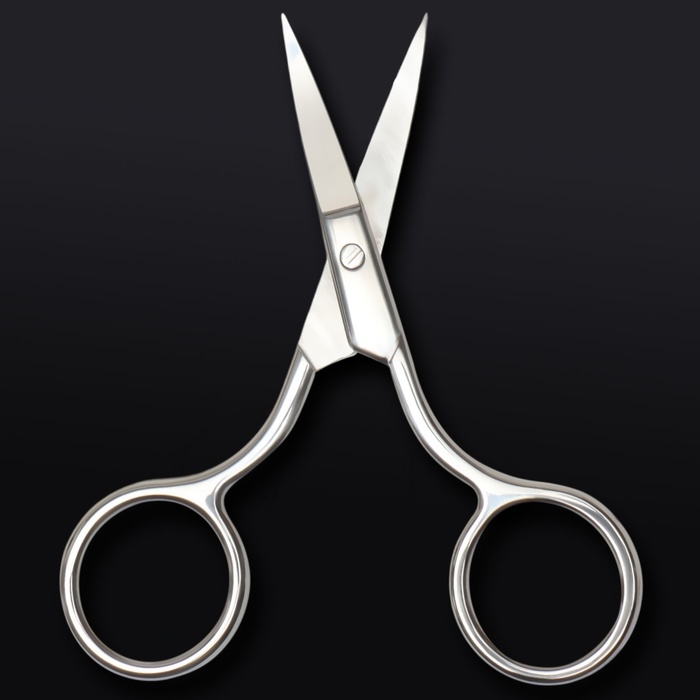 Ножницы маникюрные «Premium», загнутые, широкие, 9 см, на блистере, цвет серебристый Ножницы маникюрные «Premium», загнутые, широкие, 9 см, на блистере, цвет серебристый