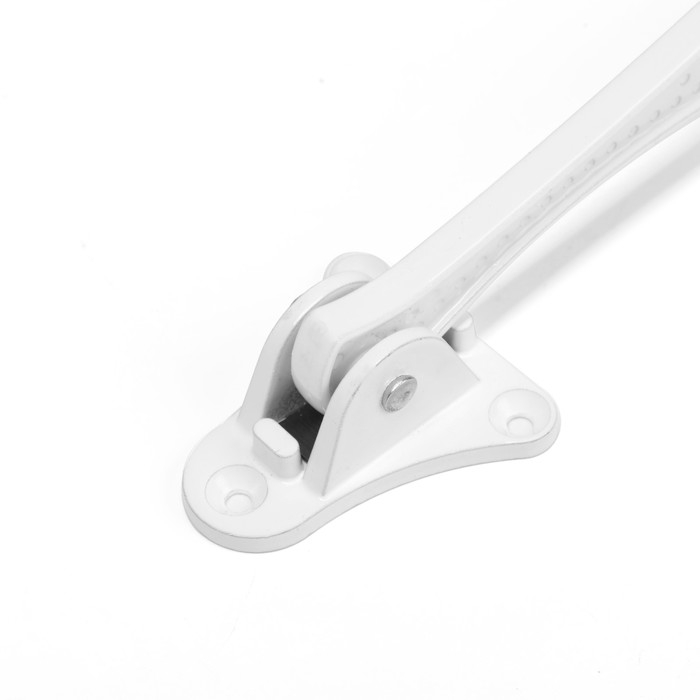 Фиксатор дверной Фиксатор дверной "АЛЛЮР" КН-130 WW, "козья ножка", белый
