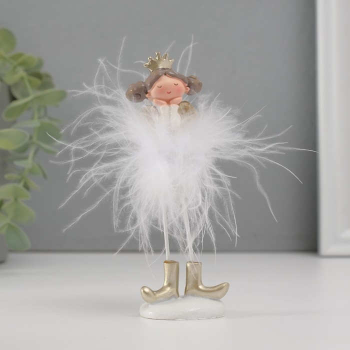 Сувенир полистоун Сувенир полистоун "Ангелочек-принцесса пушок стесняшка" 13х5х4,5 см