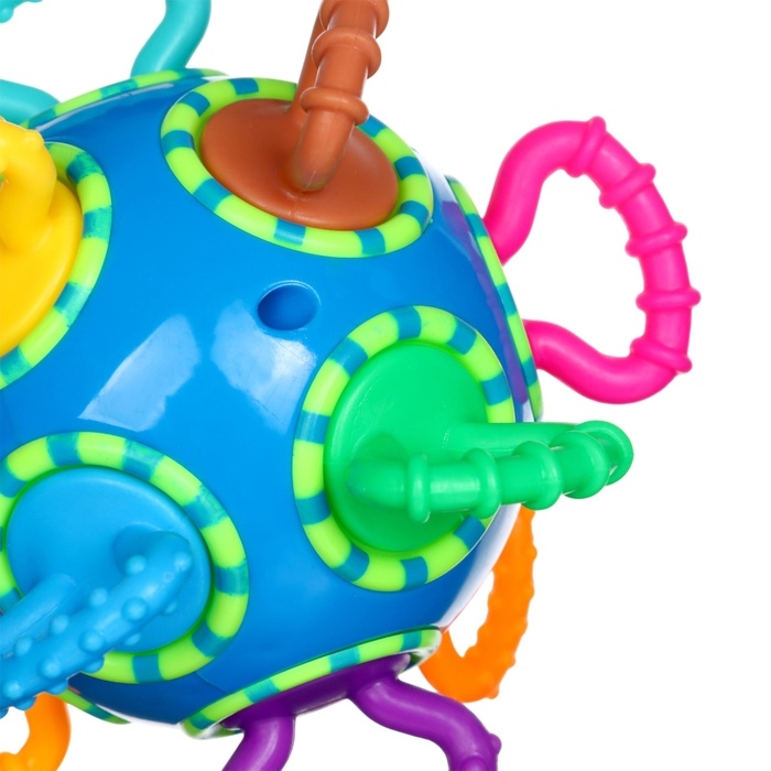 Погремушка Крошка Я «Шар трещотка», синий Погремушка Крошка Я «Шар трещотка», синий