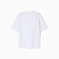 Футболка мужская из органического хлопка MINAKU OVERSIZE FIT: цвет белый, р-р 50