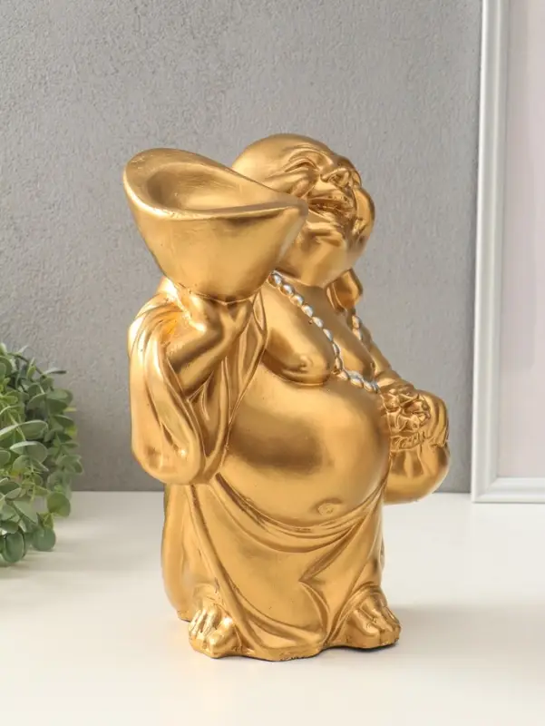 Копилка для денег &laquo;Хотей с чашей&raquo;, гипс, 34&times;23&times;17 см