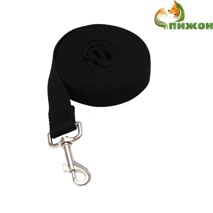 Поводок 3 м х 2,5 см, чёрный Поводок 3 м х 2,5 см, чёрный