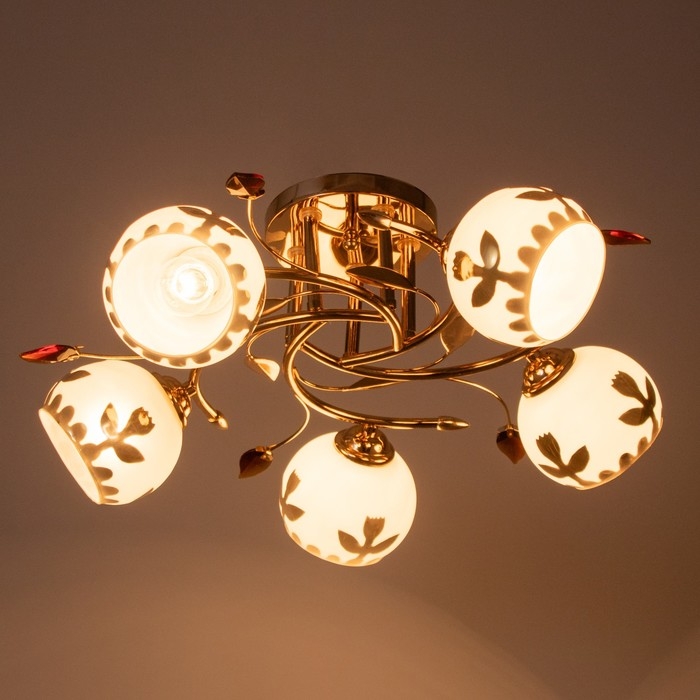 Люстра Люстра "Адель" 5х40Вт Е27 Золото МОДЕЛЬ: 2612361