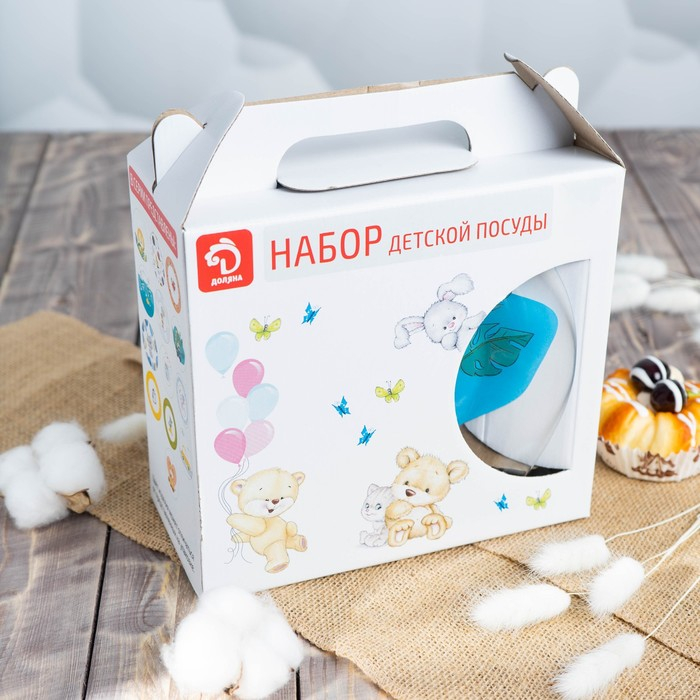 Набор детской посуды Доляна «Динозаврик», 3 предмета: миска 450 мл, тарелка d=20 см, кружка 200 мл Набор детской посуды Доляна «Динозаврик», 3 предмета: миска 450 мл, тарелка d=20 см, кружка 200 мл