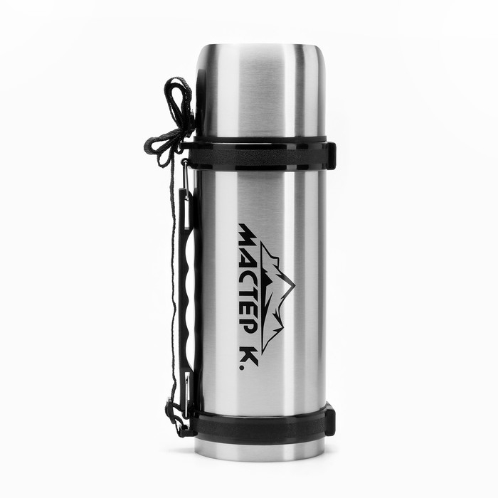 Термос, 1.2 л, Движение, Термос, 1.2 л, Движение, "Мастер К.", с кружкой, сохраняет тепло 18 ч, 9.8 х 34 см