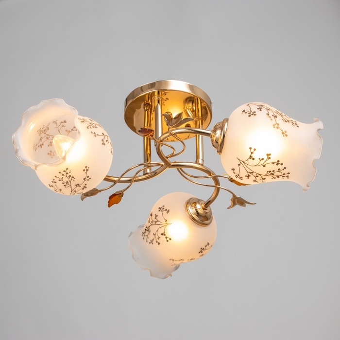 Люстра Люстра "Дикс" 3х40Вт Е27 Золото МОДЕЛЬ: 2612366