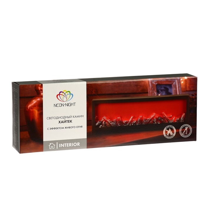 Биокамин NEON-NIGHT «Хайтек», с эффектом живого огня, 3хС/USB, чёрный Биокамин NEON-NIGHT «Хайтек», с эффектом живого огня, 3хС/USB, чёрный