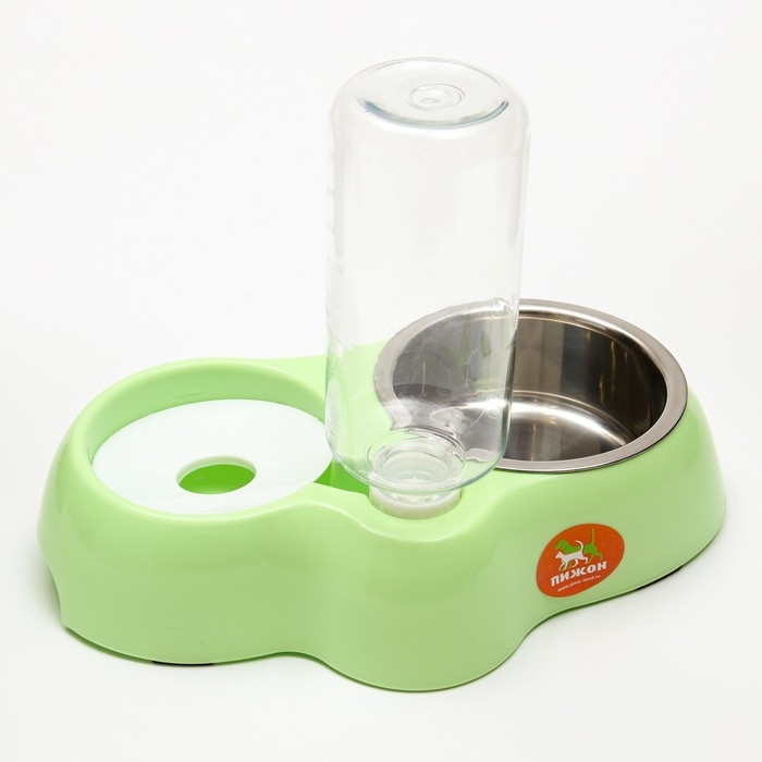 Комплекс автопоилка и автокормушка, 29 х 18,5 х 6 см, зелёный Комплекс автопоилка и автокормушка, 29 х 18,5 х 6 см, зелёный