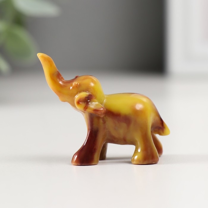 Сувенир полистоун под мрамор Сувенир полистоун под мрамор "Маленький слоник" МИКС 3,5х2х3,5 см