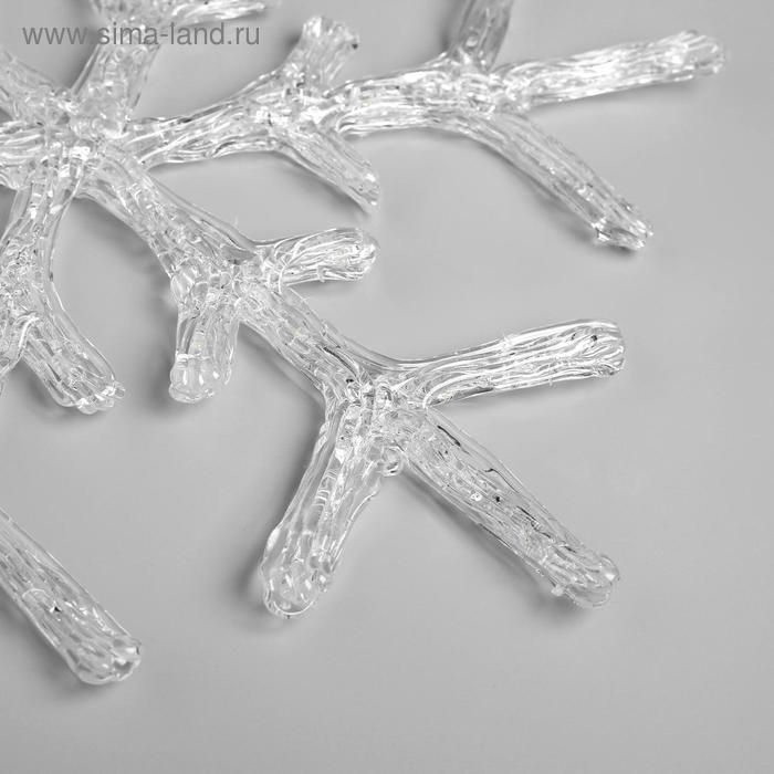 Светодиодная фигура «Снежинка» 39 см, акрил, 50 LED, 220 В, свечение белое Светодиодная фигура «Снежинка» 39 см, акрил, 50 LED, 220 В, свечение белое