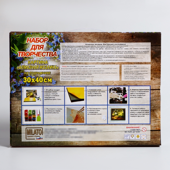 Алмазная мозаика «Матрона Московская», 40 × 30 см, на подрамнике Алмазная мозаика «Матрона Московская», 40 × 30 см, на подрамнике