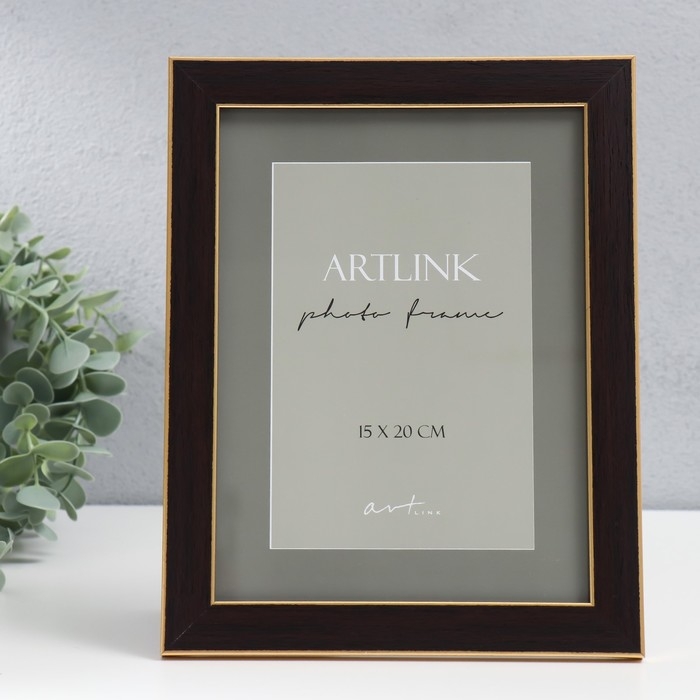 Фоторамка пластик Фоторамка пластик "Adele" 15x20 см, коричневый