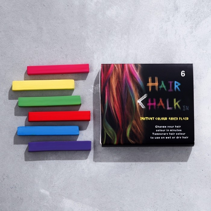 Мелки для волос, 6 шт Мелки для волос, 6 шт