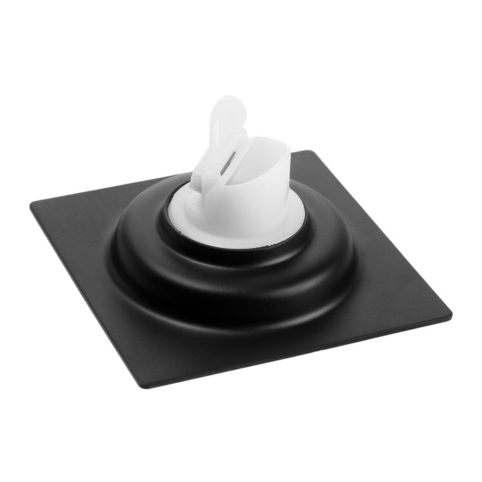 Трап ZEIN, 100х100 мм, вертикальный, с патрубком, нержавеющая сталь, черный Трап ZEIN, 100х100 мм, вертикальный, с патрубком, нержавеющая сталь, черный