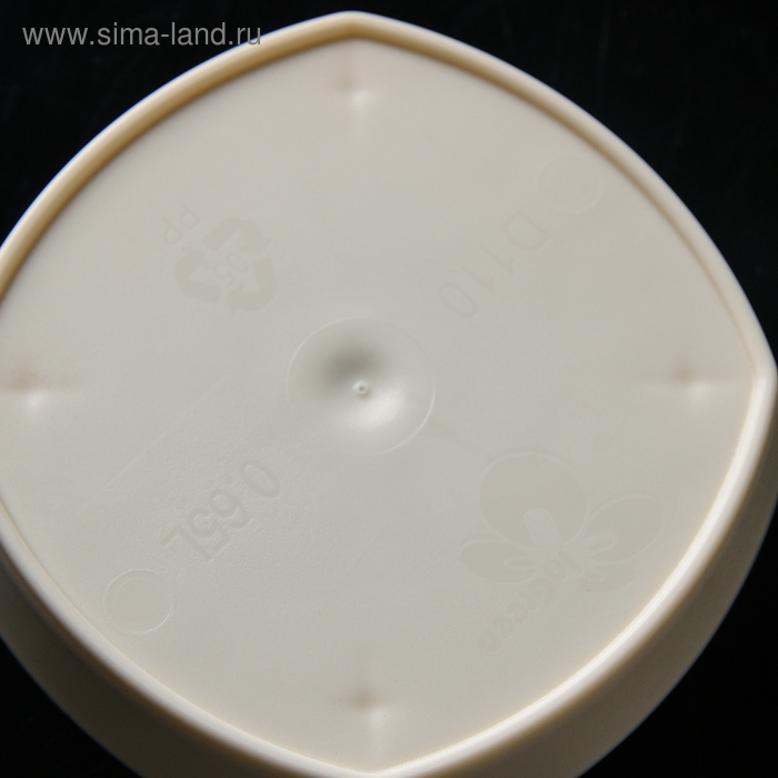 Горшок для цветов с прикорневым поливом Amsterdam, 0,65 л, цвет сливочный Горшок для цветов с прикорневым поливом Amsterdam, 0,65 л, цвет сливочный