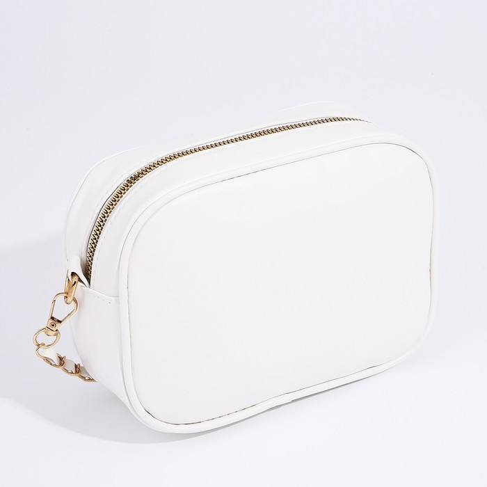 Сумка кросс-боди на молнии, цвет белый Сумка кросс-боди на молнии, цвет белый