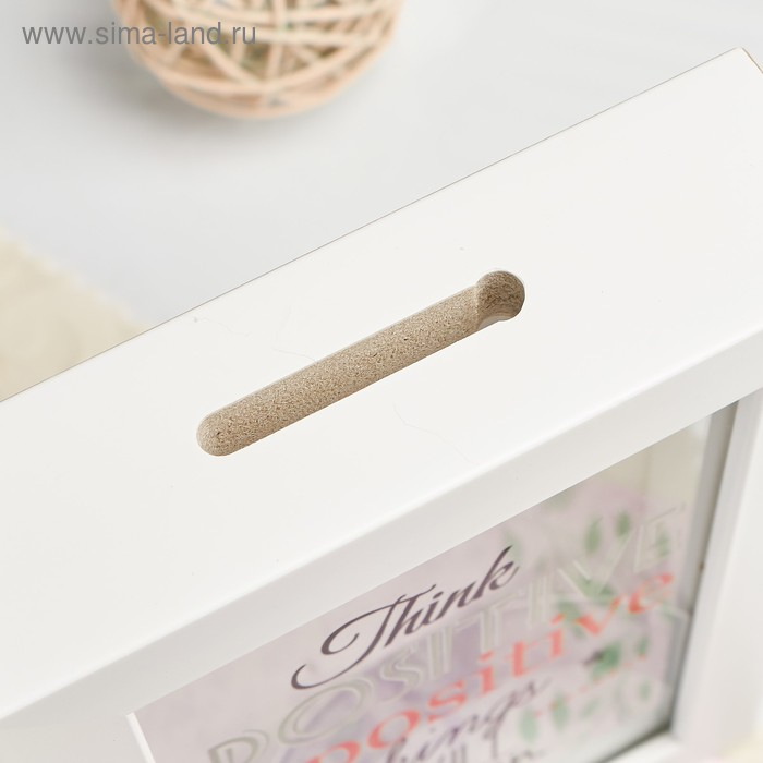 Копилка интерьерная пластик Копилка интерьерная пластик "Позитив" 17х12х3,8 см