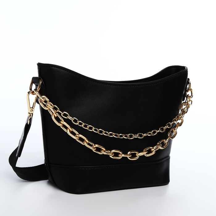 Сумка-мешок на молнии, цвет чёрный Сумка-мешок на молнии, цвет чёрный