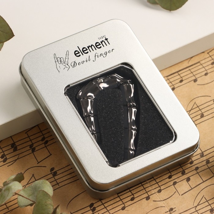 Каподастр для гитары Music Life Череп, черный Каподастр для гитары Music Life Череп, черный