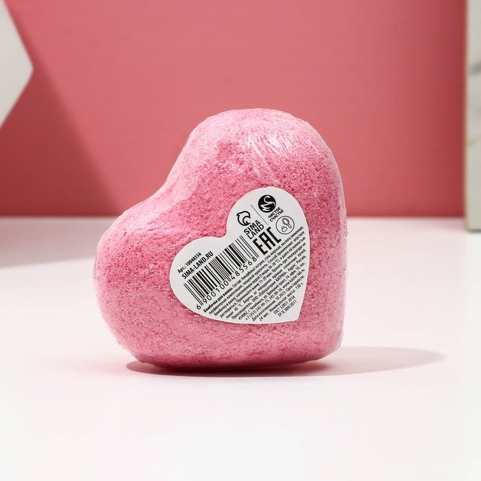 Бомбочка для ванны «Отношения», 130 г, аромат малины, ЧИСТОЕ СЧАСТЬЕ