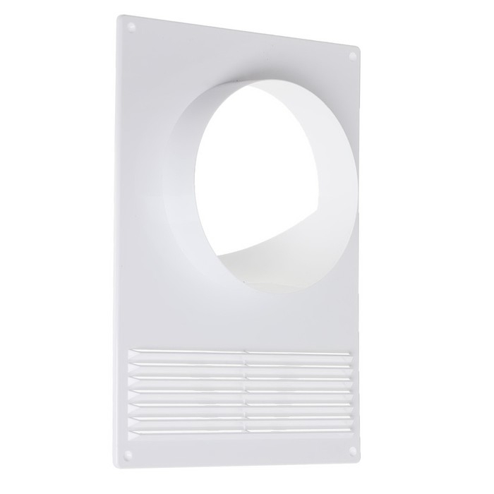 Площадка торцевая ERA 120ПТПР, 180х250 мм, d=120 мм, с решеткой, с круглым фланцем Площадка торцевая ERA 120ПТПР, 180х250 мм, d=120 мм, с решеткой, с круглым фланцем