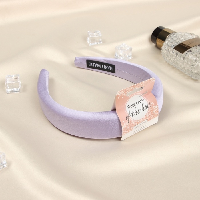 Ободок для волос Ободок для волос "Жаннет" классик глянец, 3 см, сиреневый