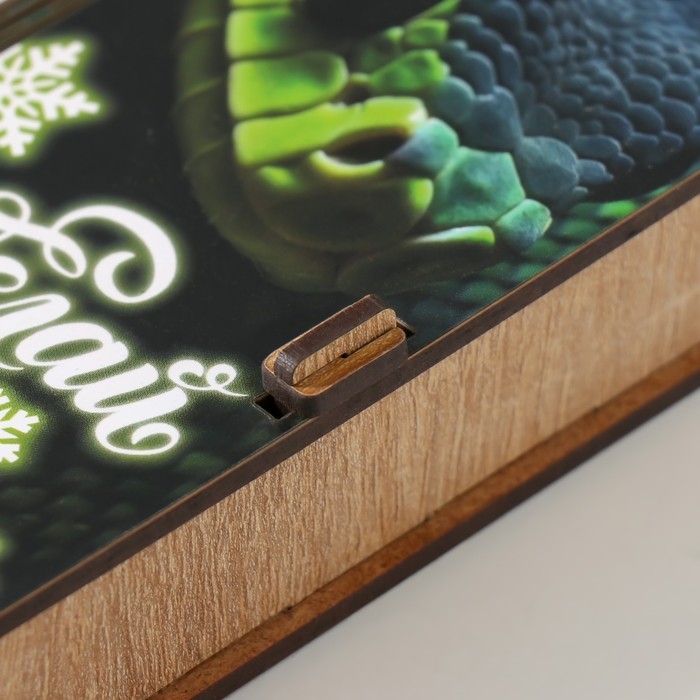 Новогодняя шкатулка  Новогодняя шкатулка "Из мечты цель" 17х8,5х3,5 см