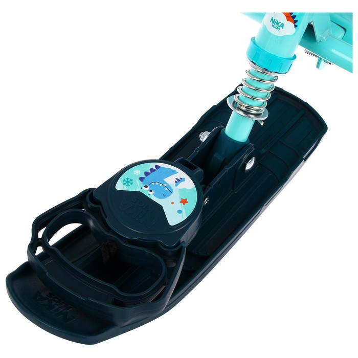 Снегокат «Тимка спорт 4-1 Динозавр», ТС4-1/Д, со спинкой и ремнём безопасности, цвет голубой Снегокат «Тимка спорт 4-1 Динозавр», ТС4-1/Д, со спинкой и ремнём безопасности, цвет голубой