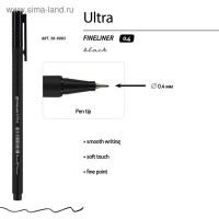 Ручка капиллярная Ultra FINELINER, узел 0.4 мм, стержень черный