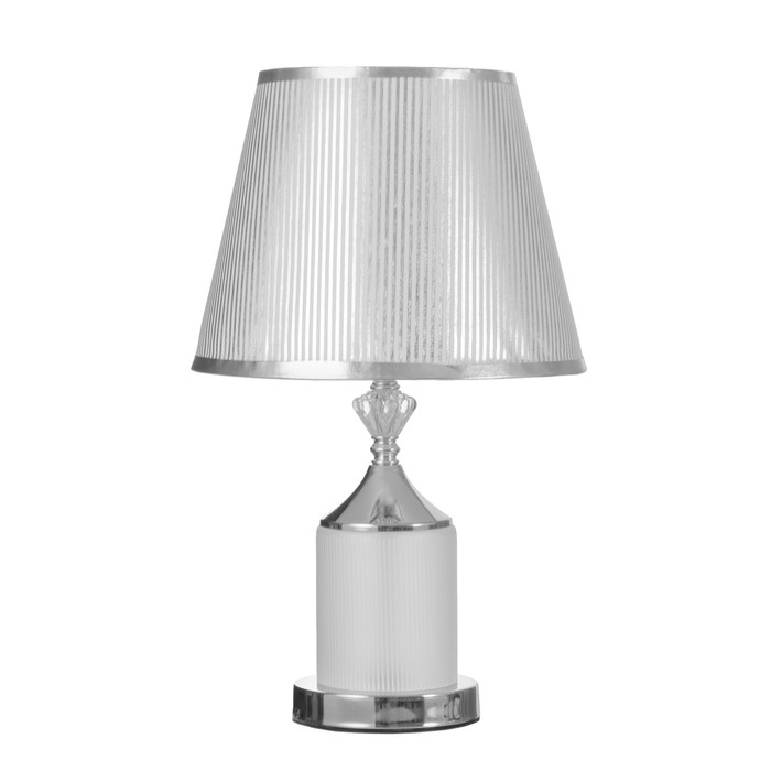 Лампа настольная с подсветкой LED  58080/1 E27 40Вт хром 25х25х41см RISALUX