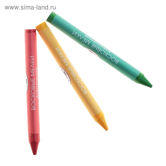 Мелки восковые 24 цвета Гамма Мелки восковые 24 цвета Гамма "Классические", треугольные, европодвес 2131018_01_35