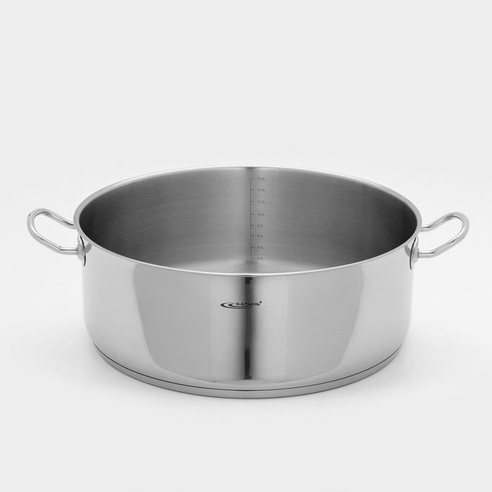 Кастрюля «Общепит. Шеф», 18 л, d=40.5 см, h=15.5 см, капсульное дно, индукция Кастрюля «Общепит. Шеф», 18 л, d=40.5 см, h=15.5 см, капсульное дно, индукция