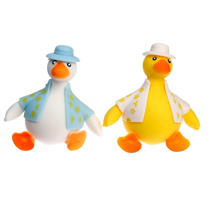 Мялка «Уточка»с пастой, цвета МИКС Мялка «Уточка»с пастой, цвета МИКС