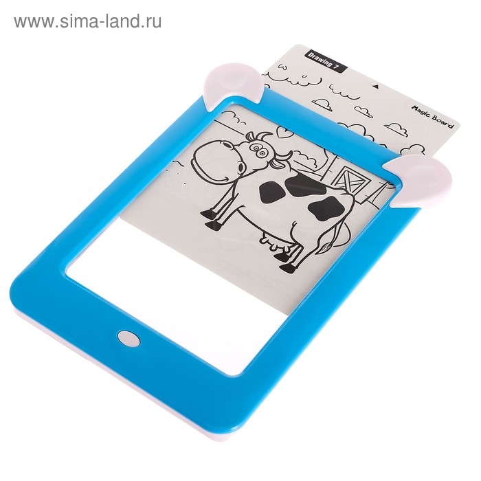 Планшет для рисования 3D «Зайка», с ручками и карточками, цвет МИКС Планшет для рисования 3D «Зайка», с ручками и карточками, цвет МИКС