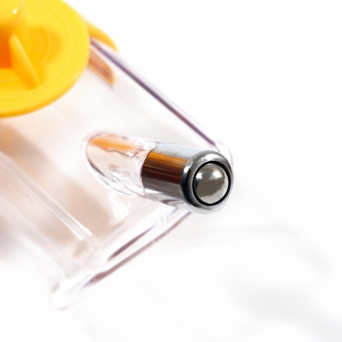 Поилка внешняя для клетки, 500 мл, жёлтая Поилка внешняя для клетки, 500 мл, жёлтая