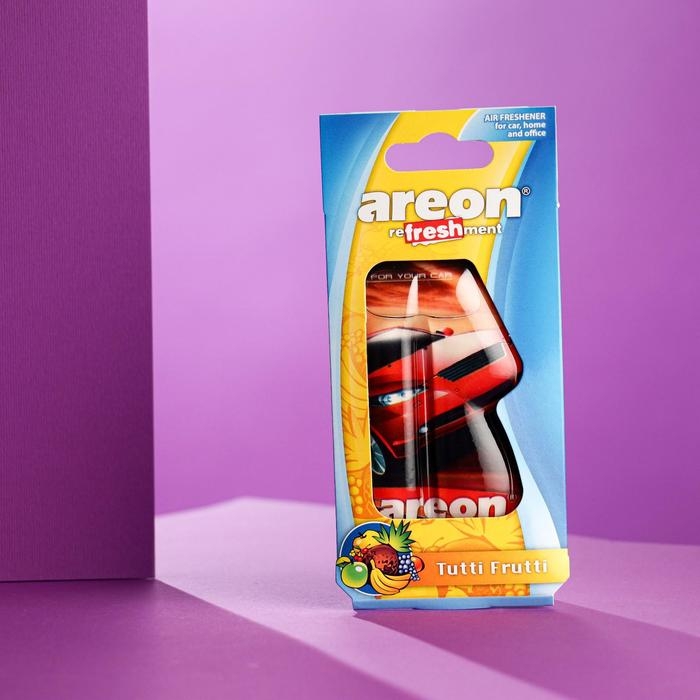 Ароматизатор на зеркало Areon Refreshment гелевый, тути фрути 704-025-906 Ароматизатор на зеркало Areon Refreshment гелевый, тути фрути 704-025-906