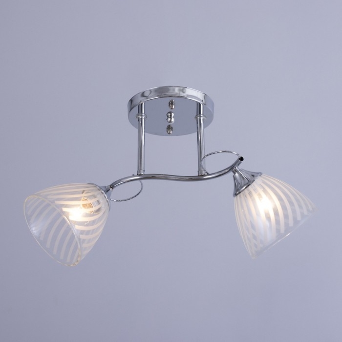 Люстра Люстра "Нора" 2х60Вт Е27 Хром 50х22х26см