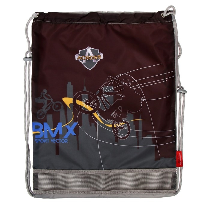 Рюкзак каркасный 36 х 28 х 11 см, Across 198, наполнение: мешок, серый ACR22-198-2 Рюкзак каркасный 36 х 28 х 11 см, Across 198, наполнение: мешок, серый ACR22-198-2