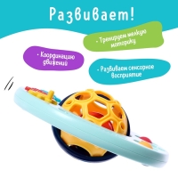 Погремушка детская «Шарик», с прорезывателем для зубов, МИКС