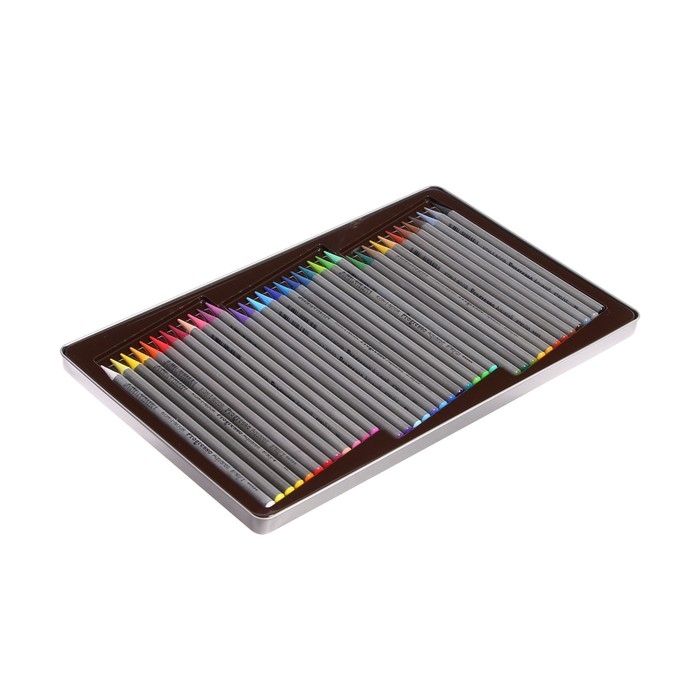 Карандаши акварельные набор 36 цветов, цельнографитовые Koh-I-Noor Progresso Aquarell, в металлическом пенале Карандаши акварельные набор 36 цветов, цельнографитовые Koh-I-Noor Progresso Aquarell, в металлическом пенале